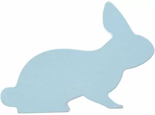 Dekoracja drewniana Zając niebieski - 10 cm - 1 szt. - Wielkanoc - miniaturka - grafika 1