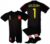 Piłka nożna - SZCZĘSNY komplet sportowy strój piłkarski POLSKA dla dzieci - miniaturka - grafika 1