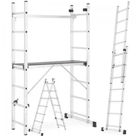 Drabiny - Podest roboczy drabina aluminiowa rusztowanie drabinowe HIGHER 2x7 - miniaturka - grafika 1