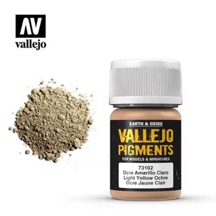Vallejo Pigment Light Yellow Ocre 485858 - Akcesoria i części modelarskie - miniaturka - grafika 1
