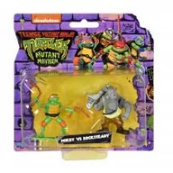 Figurki dla dzieci - Wojownicze Żółwie Ninja Dwie figurki Michelangelo i Rocksteady - miniaturka - grafika 1