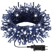Oświetlenie świąteczne - Lampki choinkowe 500 LED 25 m zimny biały +flash zewnętrzne oświetlenie świąteczne - miniaturka - grafika 1