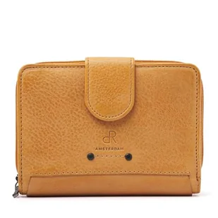 Portfel damski dR Amsterdam - Klasyczny skórzany portfel z ochroną RFID - Stylowy i bezpieczny dla wszystkich Twoich potrzeb płatniczych - 93123 Żółty - Portfele - miniaturka - grafika 1