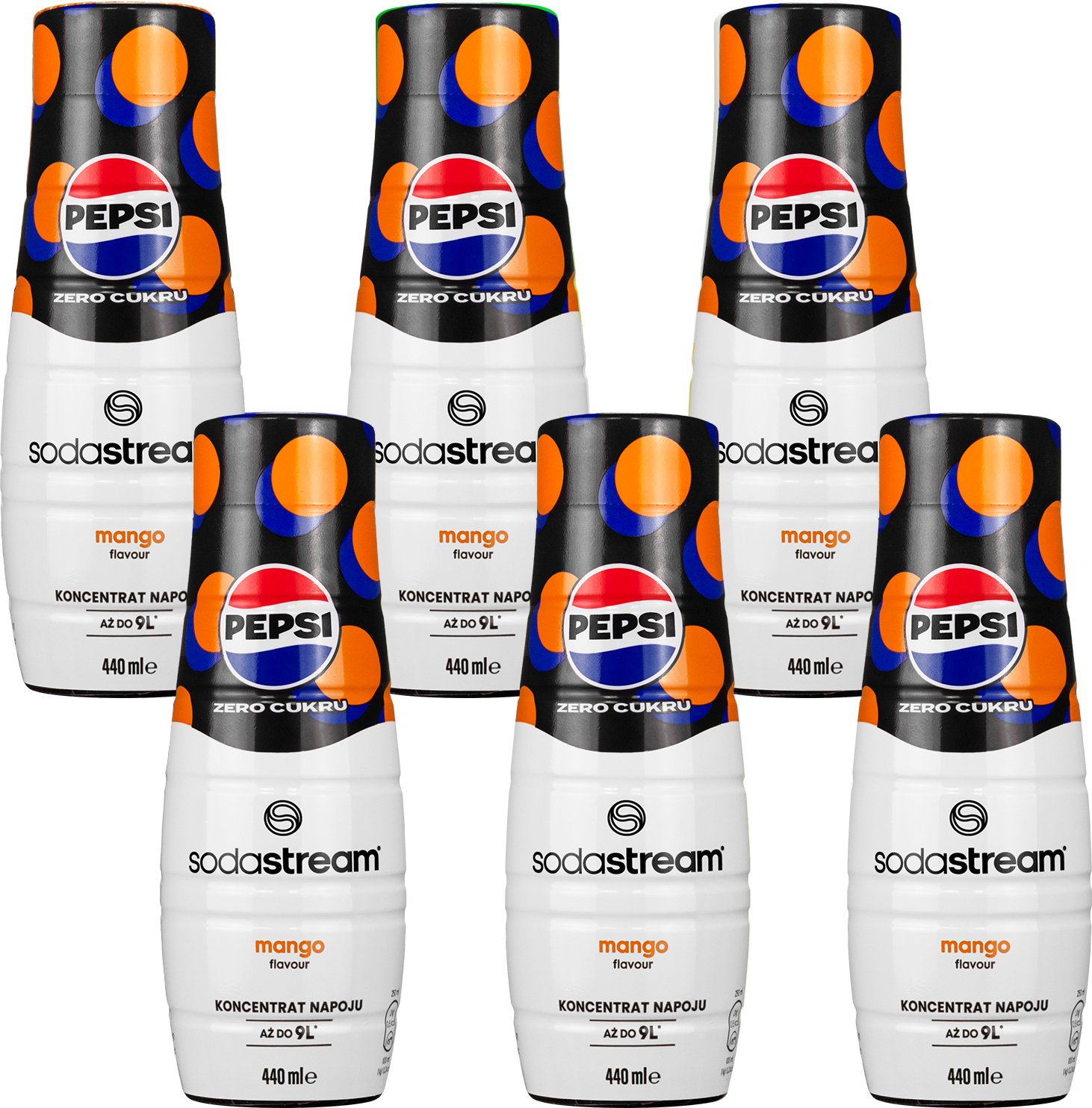 6x Syrop do SodaStream Pepsi Max Mango 440ml
