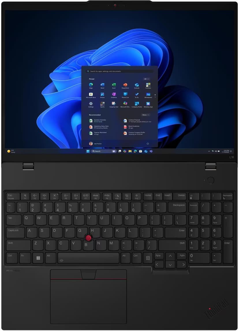 Lenovo ThinkPad L16 AMD Gen 2 16 WUXGA AMD R5 PRO 215/AMD Radeon 740M/WIN11 Pro/Nordic Backlit kbd/FP/3Y Warranty Lenovo