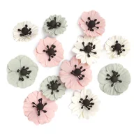 Scrapbooking - Anemony papierowe, 12 szt. cream&nude - miniaturka - grafika 1