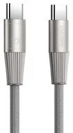Kable USB - KABEL REMAX USB-C Quick Charger SZYBKIE ŁADOWANIE 100W wytrzymały SREBRNY 1,2m - miniaturka - grafika 1
