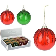 Bombki - Kula bożonarodzeniowa w paski 8 cm 2a - miniaturka - grafika 1