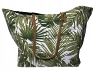 Torebki damskie - Duża Elegancka Damska Torba Plażowa Na Ramię PIECES Canvas Indie zatrzask - miniaturka - grafika 1