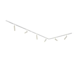 QAZQA Nowoczesny system oświetlenia szynowego Slimline Uzzy z 6 reflektorami w kolorze beżowym i białym, jednofazowy - Lampy sufitowe - miniaturka - grafika 1