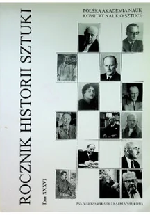 Rocznik Historii Sztuki Tom XXXVI - Książki o kulturze i sztuce - miniaturka - grafika 1