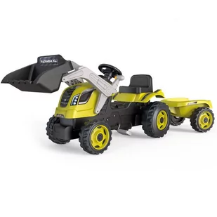 SMOBY Traktor na Pedały Farmer Max z Przyczepką i Łopatą - Jeździki dla dzieci - miniaturka - grafika 1