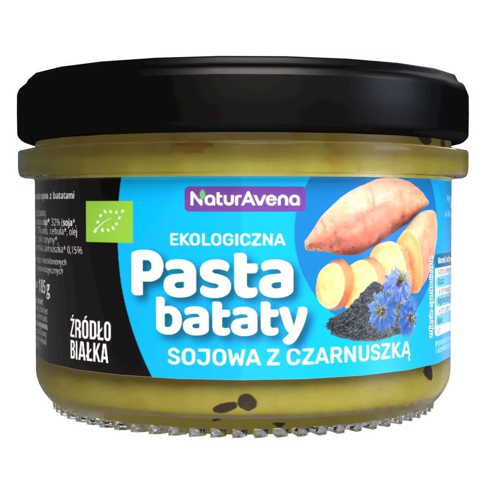 NaturAvena Pasta Sojowa z Batatami i Czarnuszką 185g - NaturAvena NAVPASTASOJZB