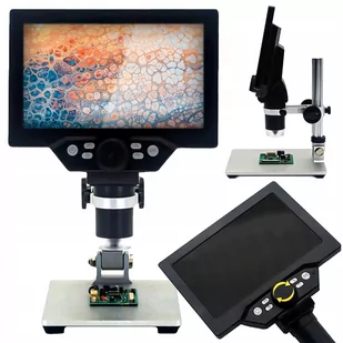 MIKROSKOP CYFROWY LCD 7″ FULL HD 12MP 1080p 1200x G1000 - Mikroskopy i lupy - miniaturka - grafika 1