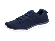 Buty sportowe męskie - Granatowe przewiewne buty męskie Eksis 2017-10 - miniaturka - grafika 1