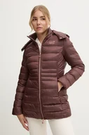 Kurtki damskie - EA7 Emporio Armani kurtka damska kolor brązowy zimowa TN88Z.6DTK01 - miniaturka - grafika 1