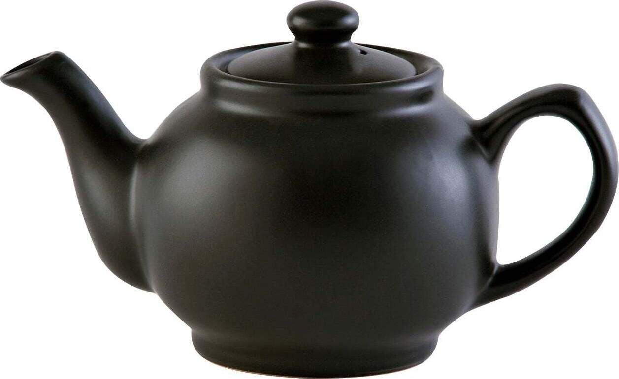 Dzbanek do herbaty, czarny matowy, 6 filiżanek