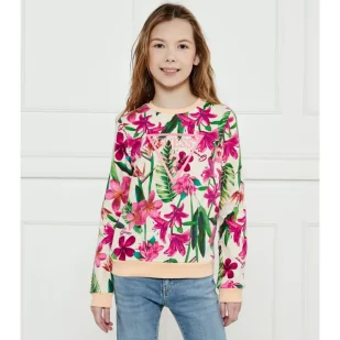 Guess Bluza Regular Fit - Bluzy dla dziewczynek - miniaturka - grafika 1