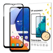 Szkła hartowane na telefon - Wozinsky Full Glue Tempered Glass szkło hartowane Samsung Galaxy A14 5G 9H na cały ekran z czarną ramką - miniaturka - grafika 1
