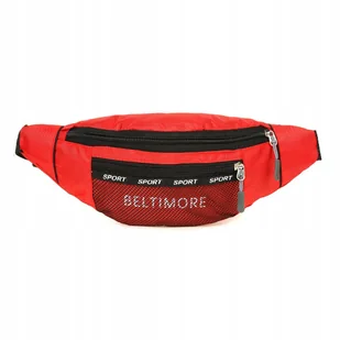 Czerwona Saszetka Nerka Beltimore Kodura Pojemna Solidna Pasek B93 : Kolory - Nerki Czerwona Saszetka Nerka Beltimore Kodura Pojemna Solidna Pasek B93 : Kolory - Nerki - miniaturka - grafika 1