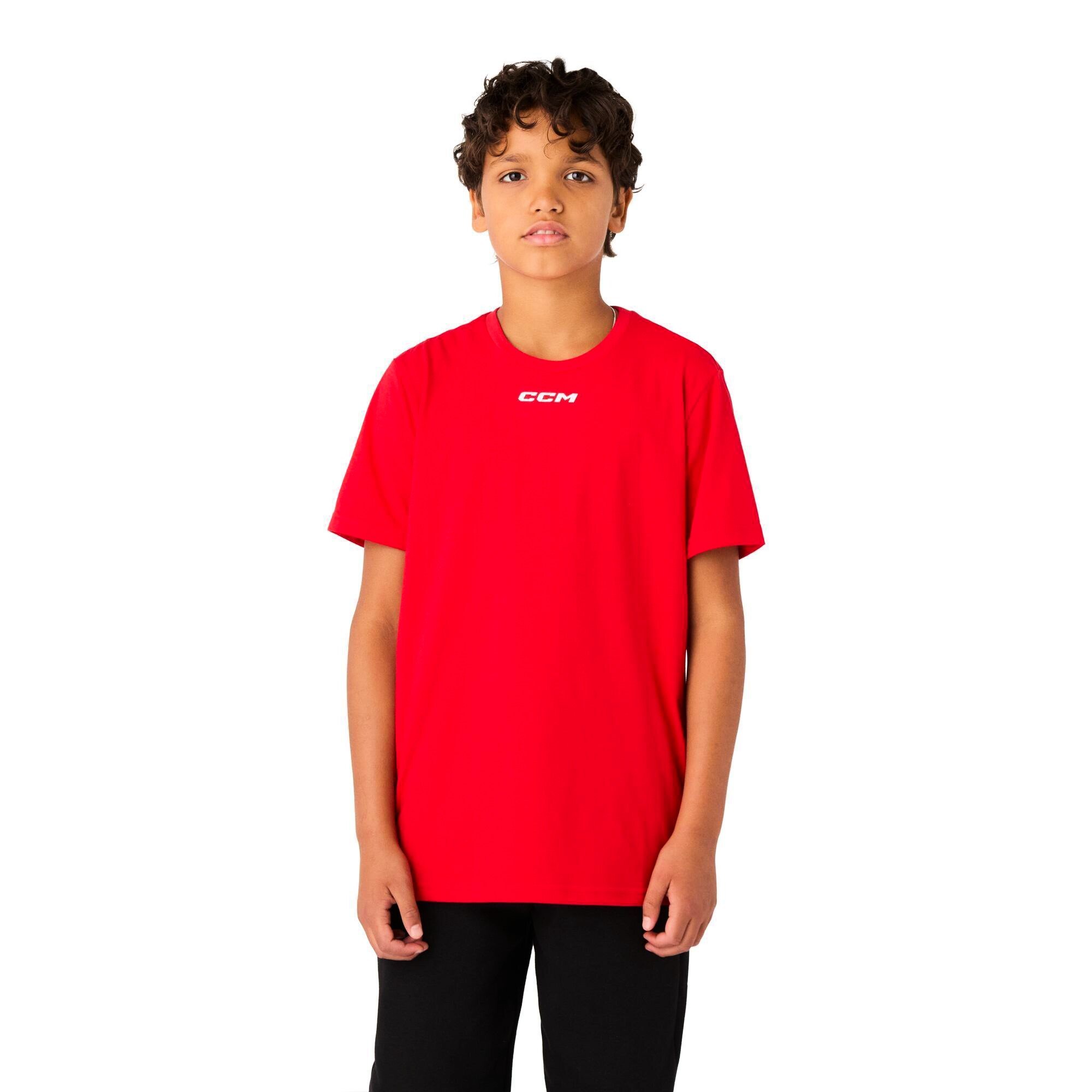 Koszulka dziecięca CCM Team SS Tee Red S