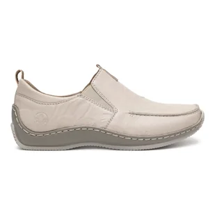 RIEKER L1779-60 IVORY - Półbuty damskie - miniaturka - grafika 1