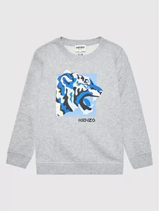 Kenzo Kids Bluza K25152 Szary Regular Fit - Bluzy dla chłopców - miniaturka - grafika 1