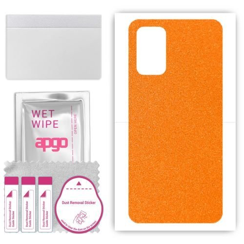 folia naklejka skórka strukturalna na TYŁ do Doogee N50 Pro - Pomarańczowy Pastel Matowy - apgo SKINS