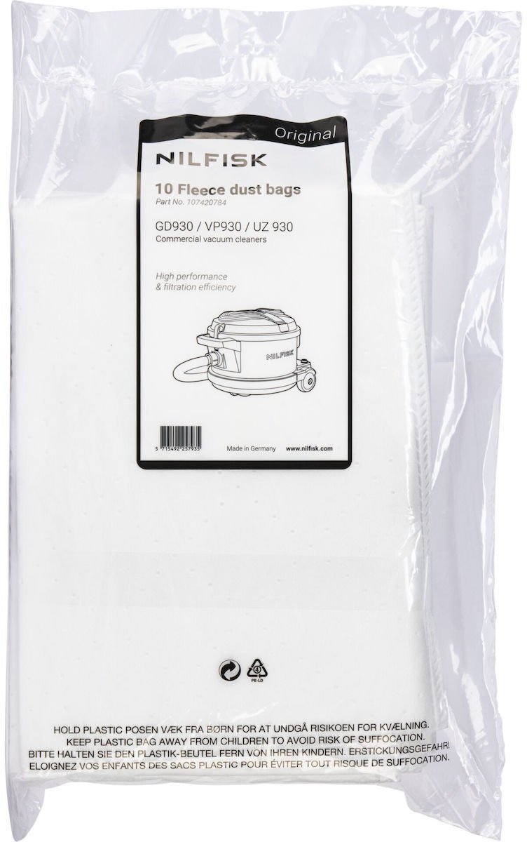 Worek do odkurzacza Nilfisk 10x Worki do odkurzacza VP 930 ECO* HEPA
