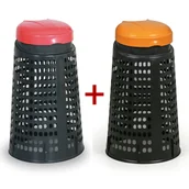 Kosze na śmieci - B2B Partner Plastikowy kosz na śmieci na odpadki na worki 120L - 1+1 GRATIS 777039 - miniaturka - grafika 1