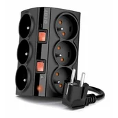 Listwy zasilające - HSK Listwa zasilająca Acar SMART 1,5m czarny 5904743390006 - miniaturka - grafika 1