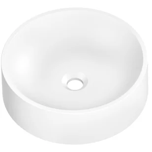 Umywalka konglomeratowa nablatowa Munst II White 40 x 40 Axis - Umywalki - miniaturka - grafika 1