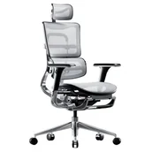 Fotele i krzesła biurowe - Krzesło biurowe Diablo Chairs Fotel ergonomiczny Diablo V-Master: czarno-biały - miniaturka - grafika 1