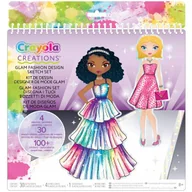 Zabawki kreatywne - Crayola Creations: Glam zestaw do projektowania modowych stylizacji z naklejkami - miniaturka - grafika 1