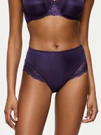 Majtki damskie - Triumph Figi klasyczne z wysokim stanem Ladyform Soft Maxi 10210671 Fioletowy - miniaturka - grafika 1