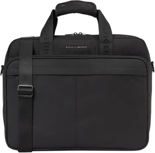 TOMMY HILFIGER Męska torba na komputer TH REPREVE AM0AM13186, czarna (czarna), czarny (czarny) - Torebki damskie - miniaturka - grafika 1