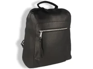 Torebki damskie - Plecak damski elegancki A4 czarny - miniaturka - grafika 1