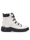 Botki damskie - Mustang Botki 1436-605-203 Biały - miniaturka - grafika 1