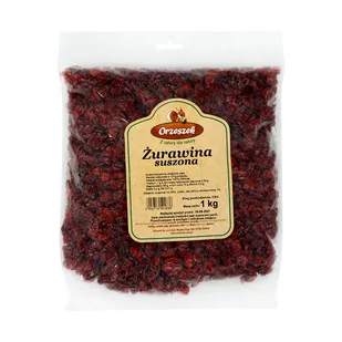 Żurawina wielkoowocowa suszona, cała 1 kg Orzeszek - Owoce świeże i suszone - miniaturka - grafika 1