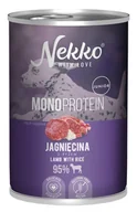 Mokra karma dla psów - NEKKO Mono Junior Jagnięcina i ryż 400g (puszka) - miniaturka - grafika 1