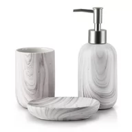 Akcesoria łazienkowe - ODETTE NATURAL Komplet łazienkowy - miniaturka - grafika 1