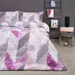 Darymex Pościel bawełniana 160x200 fioletowa wrzosowa geometria 71468/1 Cottonlove 6 - Pościel - miniaturka - grafika 1