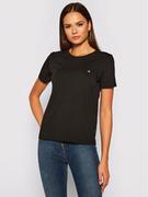 Koszulki i topy damskie - Calvin Klein T-Shirt Logo C-Neck K20K202132 Czarny Regular Fit - miniaturka - grafika 1