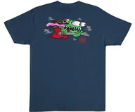 Koszulki męskie - t-shirt SANTA CRUZ STRANGER THINGS EDDIE SLASHER HEAVYWEIGHT T-SHIRT BLUE DUSK - miniaturka - grafika 1