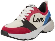 Trampki damskie - Love Moschino Sneakerd.sporty50 Nylon+Skorupa+Vit, Damskie Trampki, Wielokolorowy, 40 EU - miniaturka - grafika 1