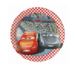 PROCOS DISNEY Talerzyki urodzinowe Cars 3 - 20 cm - 8 szt. 87921 - Urodziny dziecka - miniaturka - grafika 4