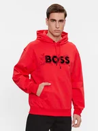 Bluzy męskie - Boss Bluza Sullivan 119_Lny 50510129 Czerwony Regular Fit - miniaturka - grafika 1