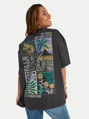 Koszulki i topy damskie - Billabong T-Shirt Daydream Away EBJZT00482 Szary Loose Fit - miniaturka - grafika 1