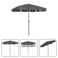 Parasole ogrodowe - The Living Store Parasol plażowy - antracytowy - 200x125 cm - Parasol Ogrodowy - miniaturka - grafika 1