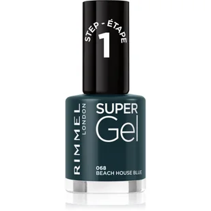 Rimmel Super Gel hybrydowy lakier do paznokci bez użycia lampy UV/LED odcień 068 Beach House Blue 12 ml - Lakiery do paznokci - miniaturka - grafika 1